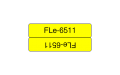 Originlna pska BROTHER FLe6511 ierne psmo, lt pred-definovan ttky 21x45 Tape
