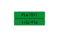 Originlna pska BROTHER FLe7511 ierne psmo, zelen pred-definovan ttky 21x45 Tape