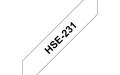 Originlna zmrovacia burka BROTHER HSe231 ierne psmo, biela burka TUBE (11.7mm)