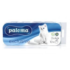 Toaletn papier 3-vrstvov PALOMA EXCLUSIV biely 10 ks