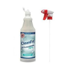 CleanFit dezinfekn roztok Etylakohol 70% 1l + rozpraova ZDARMA