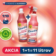 Cleanfit ultrakoncentrt - Toalety a kpene 1+1=11 l