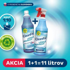 Cleanfit ultrakoncentrt - Leskl povrchy 1+1=11 l